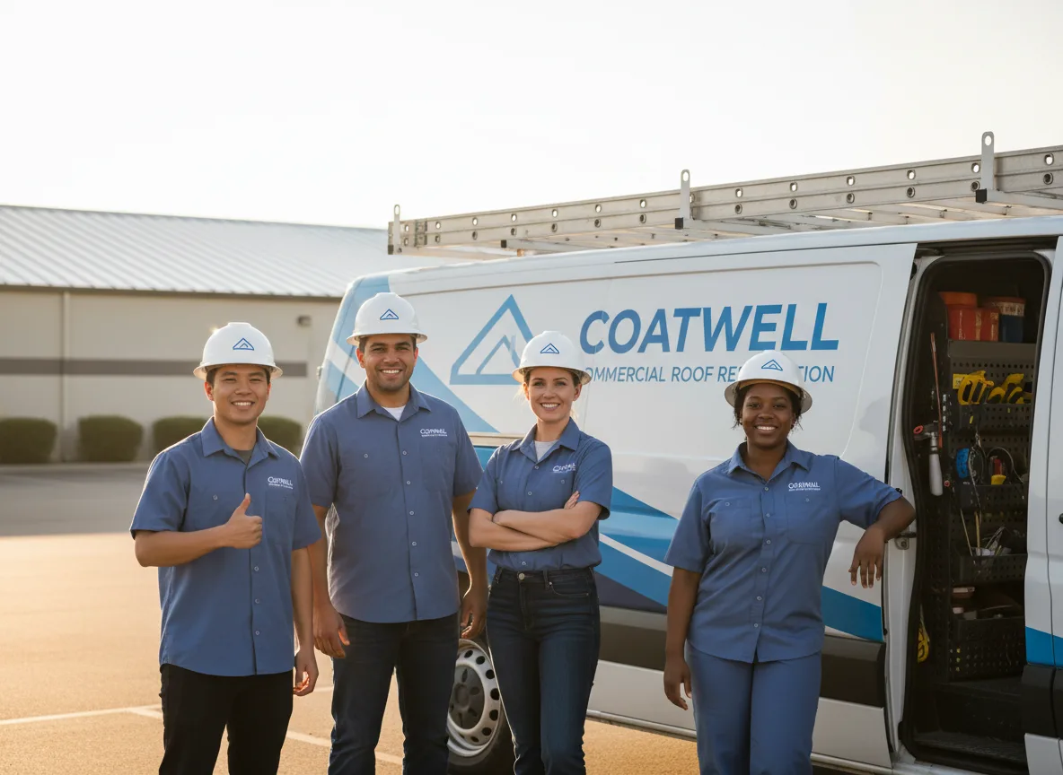 Commercial roof coating company in Prince, WV